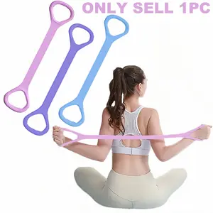 Figure-8 Resistance Band with Handles, High Elastic Non-Slip Eco-Friendly Material, Posture Correction for Shoulder Back Training, Durable Stretching Band, Yoga Stretching Rope, Workout Bands