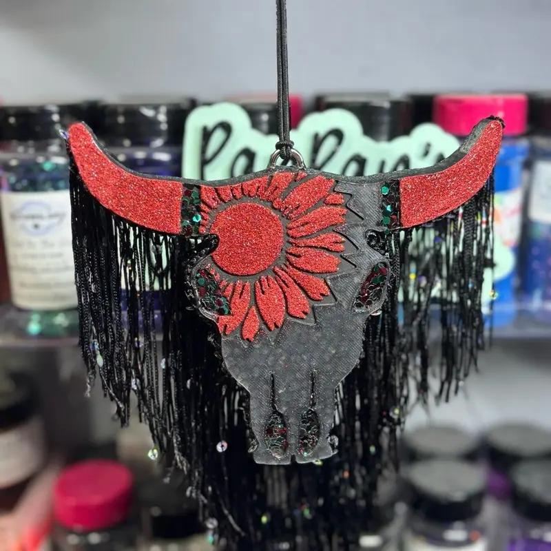 Bull Skull Theme Car Freshie