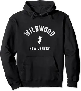 Wildwood New Jersey NJ Vintage 70s Athletic Sports Design Pullover Hoodie - Garrettp Shop 45B08MYYVJMV