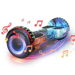 Commugo P6 Kids Teens Self-Balancing Hoverboard - 300W Dual Motor All-Terrain App Controlled Scooter, 7.5 mph Max Speed, LED Lights, 220lbs Load, Gift for Boys Girls (TikTok Shop Spring Glow Up, Summerwins)