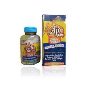 Artri KING Reforzado with Orthiga & Omega 3 Glucosamine Vitamin Turmeric Collagen 100 Tabs Mexico for Joint Health supplements eocute natural capsules Healthcare