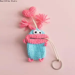 2026 Handmade Crochet Ugly Cute Key Cover – Funny Universal Protector for Car & Regular Keys | Handcrafted Yarn Key Case, Cute Gift for All Ages