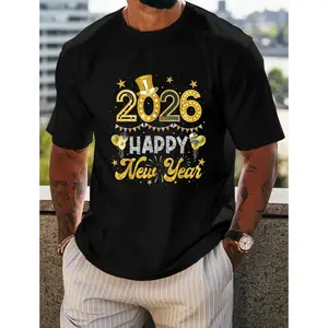 Happy New Year 2026 Glittering Gold T-shirt Sweatshirt, Hoodie, Comfort Colors