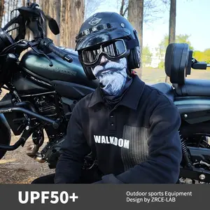 Outdoor breathable sunscreen windshield, men's and women's outdoor riding headgear, skull scarf, motorcycle sunscreen neck cover