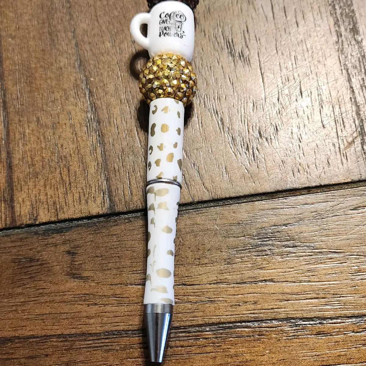 Coffee gives teacher powers pen