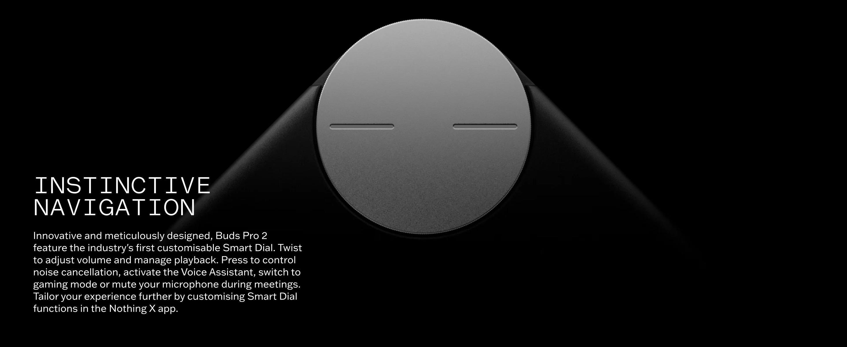 「CMF Buds Pro 2」 Wireless Earbuds with Adjustable Noise Cancellation, ChatGPT Integration, Hi-Res Audio with LDAC, Electronic Headset, 50 dB Hybrid Noise Cancelling, IP55 Waterproof, 43H Play Time, 6 HD Mics Headphones