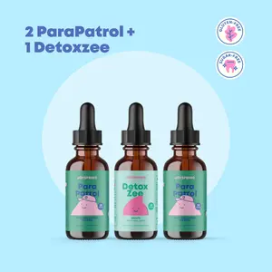 JoySpring Gut Balance & Detox Support Bundle | 1 DetoxZee + 2 Para Patrol Liquid Cleanse