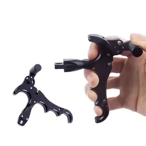 FireBall Pro 4-Finger Archery Release Aid with Wrist Strap Competition-Grade 360° Rotating Adjustable Trigger for Enhanced Accuracy