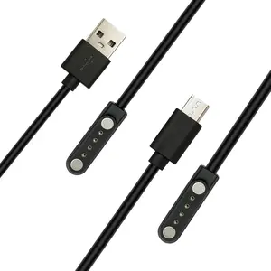 2-Pack Magnetic Charging Cables for PLAUD Note AI Voice Recorder, 3.61 FT USB & Type-C Electronic Replacement Charger Cord Accessories