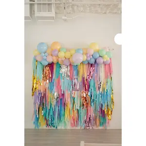 Pastel Rainbow Fringe Backdrop