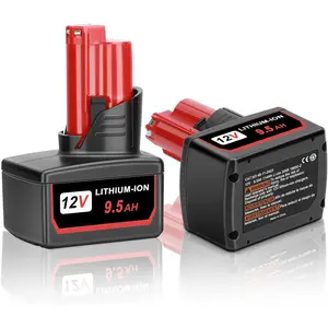 JYJZPB 2 Pack 9.5Ah Replacement for Milwaukee ΛΛ12 Battery, Compatible for Milwaukee 12V ΛΛ12 Battery 48-11-2401 48-11-2411 48-11-2420 48-11-2412 48-11-2402 12 Volt ΛΛ12 Battery Cordless Power Tools milwaukee  tools
