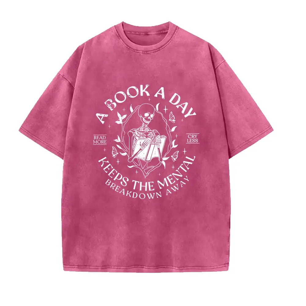 Washed T-shirt-Pink
