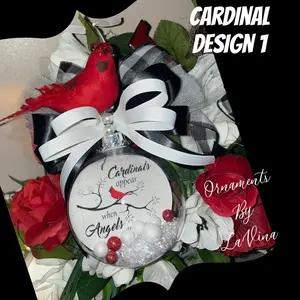 Personalized Memorial Christmas Ornament .