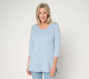 Denim & Co. Essentials Regular So Soft Jersey Scoop Neck Tunic