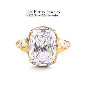 Taylor Style Engagement Ring  | 10ct Moissanite | S925 Silver | Western Chic | Perfect Mother's Day & Wedding Gift