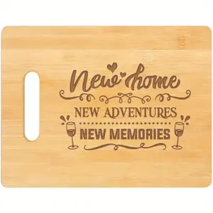 1pc bamboo chopping board decoration, durable, can be used for cutting and chopping, the best gift for mom, dad and family members, as a housewarming gift for relatives or neighbors