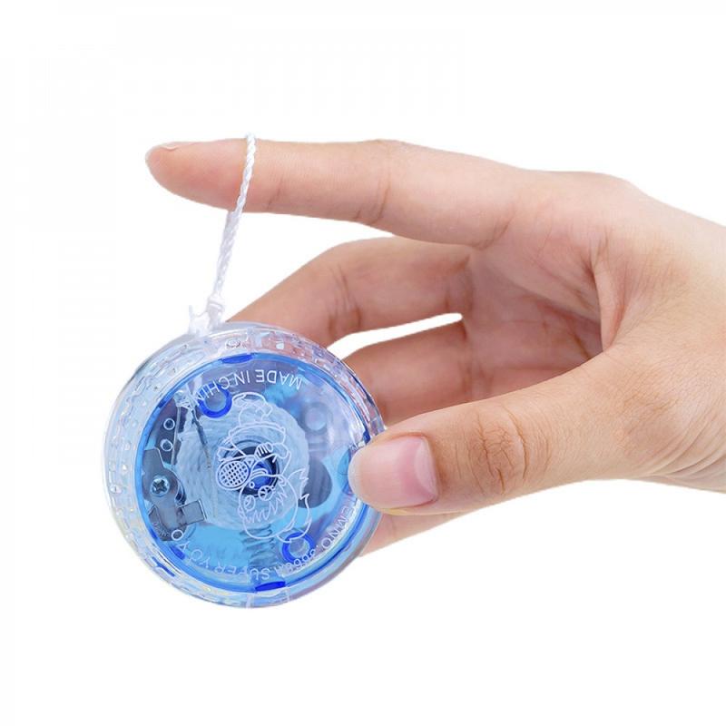 3pcs Glowing Yo-Yo Set, Trick Ball with String, Ideal for Beginners, Boys & Adults, Automatic Bounce Technology, Random Colors & Patterns