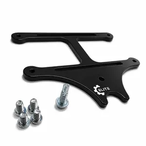 ATV License Plate Mount Bracket for Polaris Sportsman & Scrambler 850/1000 (2010+) – Low-Profile Rear 4x7 Plate Holder – Black Anodized Aluminum – Elite Engineering