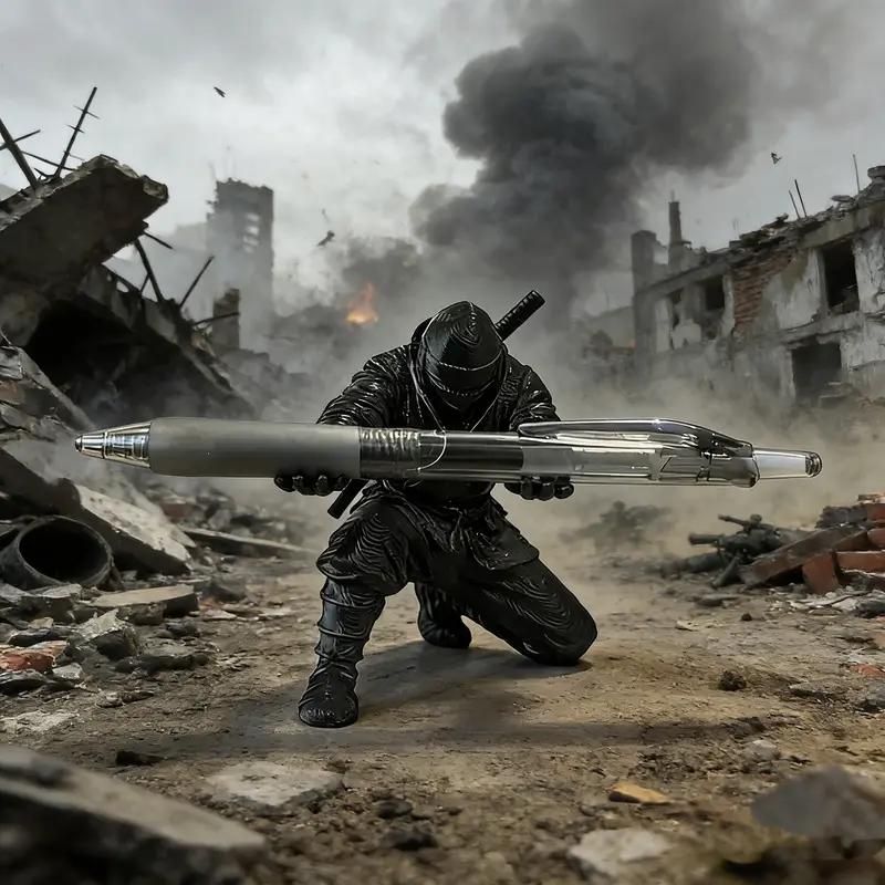 3D Printed Samurai Pen Holder Desk Organizer Holds Pens Pencils Creative Gift for Boyfriend Colleague Friend