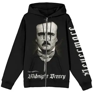 Midnight Dreary Zip-Up Hoodie