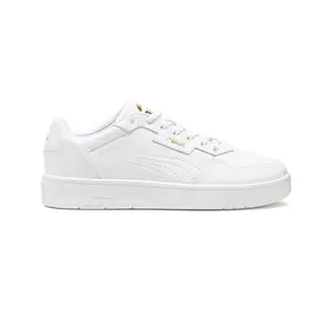 PUMA Mens Court Classic Lux Lace Up Sneakers Shoes Casual - White