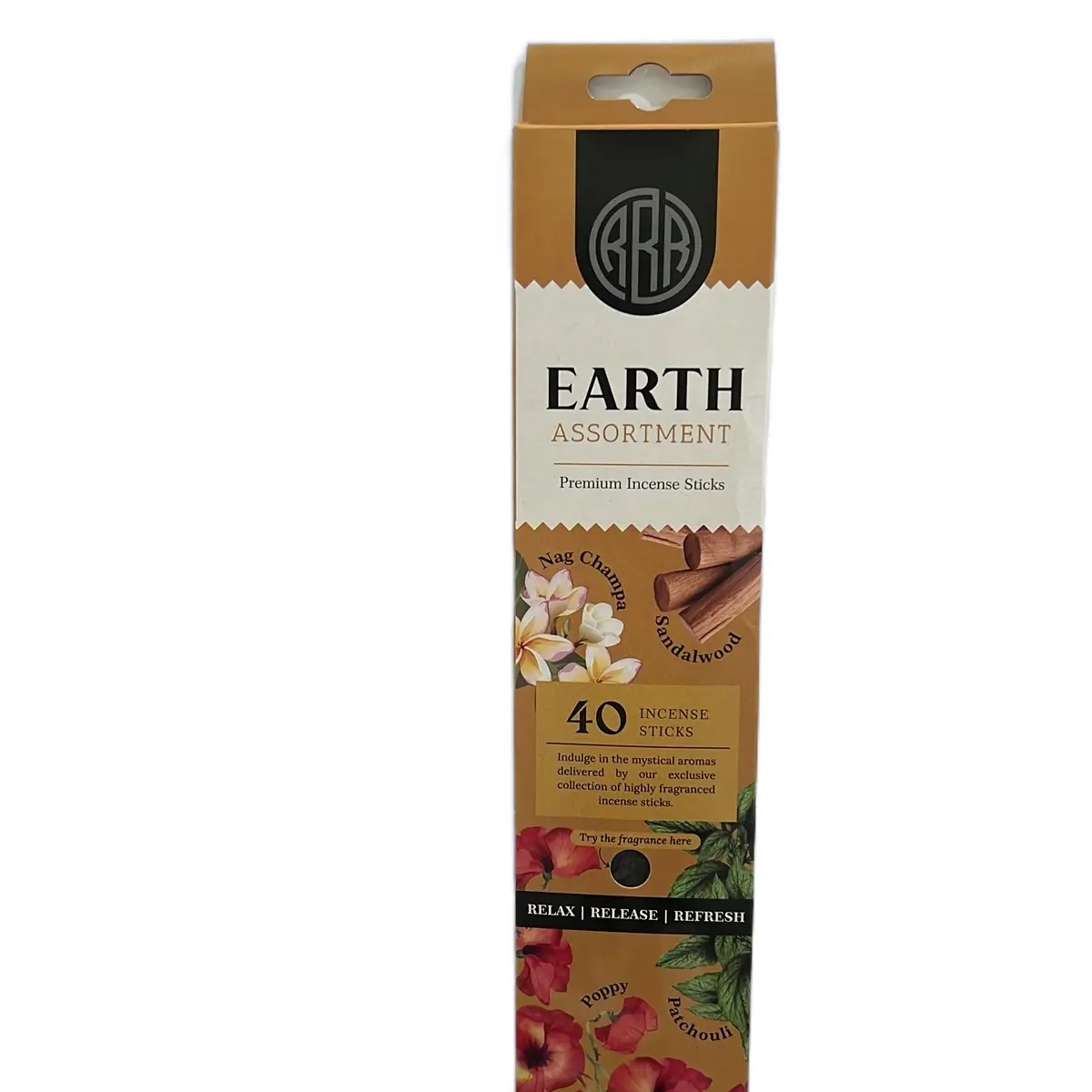 Earth Assorted Premium Incense Sticks (40 Incense Sticks)
