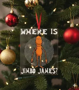 Marcus The Worm Where Is Jimbo James Meme Ornament, Merry Christmas Funny Xmas Tree Gift, Pop Culture Xmas Ornament, Holiday Decor