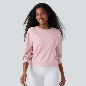 Halara Round Neck Long Sleeve Yoga Sports Top