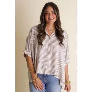 Total Tranquility Button Down Top