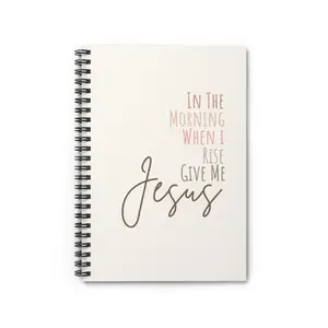 Religious Journal, Inspirational Notebook, Christian Diary, Give me Jesus, Faith Planner woman journal