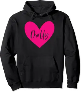 Pink Molly Name Heart Love Woman Girl Friend Personalized Pullover Hoodie - 54B0BB2246WX