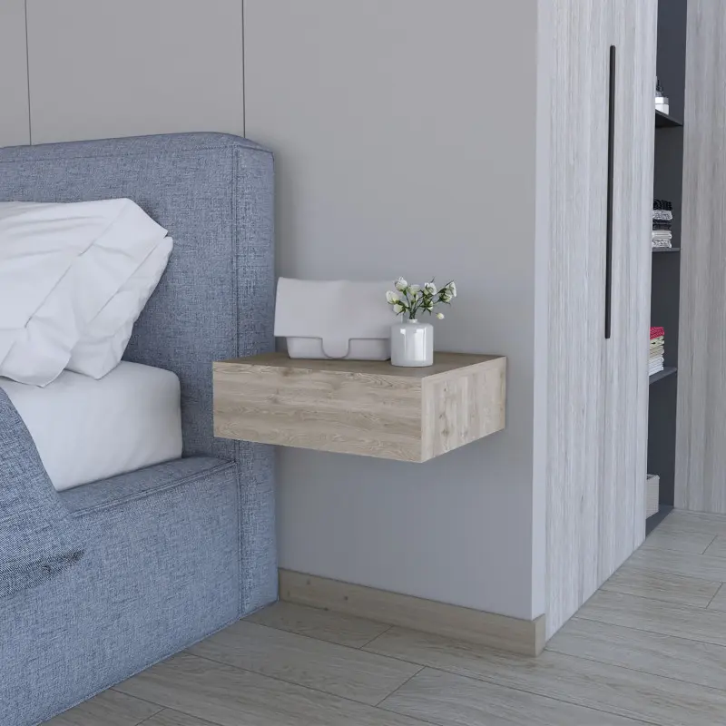 Vienna Floating Nightstand Sleek Wall-Mounted Design with Spacious Drawer Storage