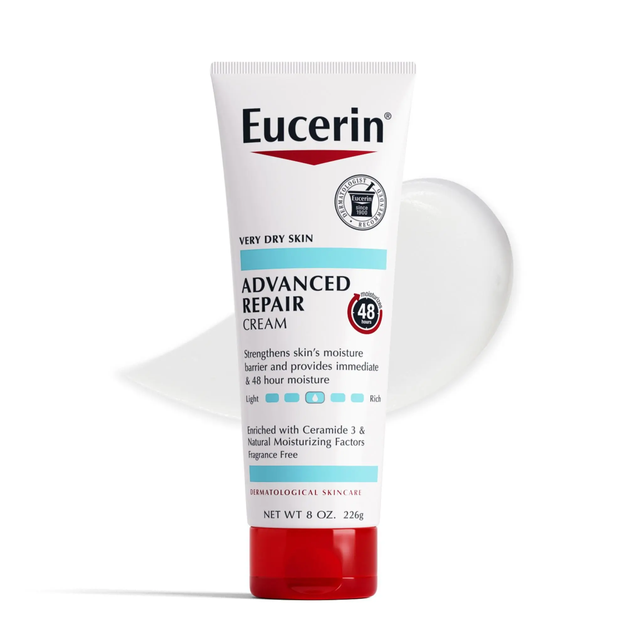 Eucerin Advanced Repair Body Cream, Fragrance Free,