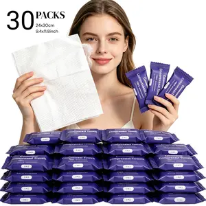 Compressed Towel Tablets, 30/60/90 Packs, Extra Thick & Large, Super Absorbent Towels, Portable Disposable Face Towels, Soft & Lint-Free, Daily Use & Camping Essentials