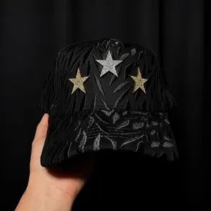 Barbas Hats X Ct ''Rockstar'' Black Snapback Hat- Premium Streetwear Baseball Cap for Men & Women, Adjustable