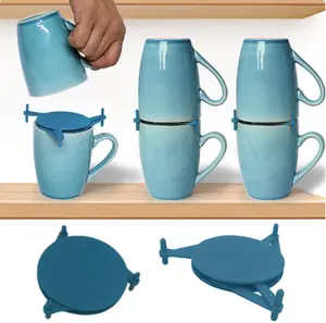 Coffee Mug Organizer for Kitchen Cabinet or Pantry for Stackable Cups