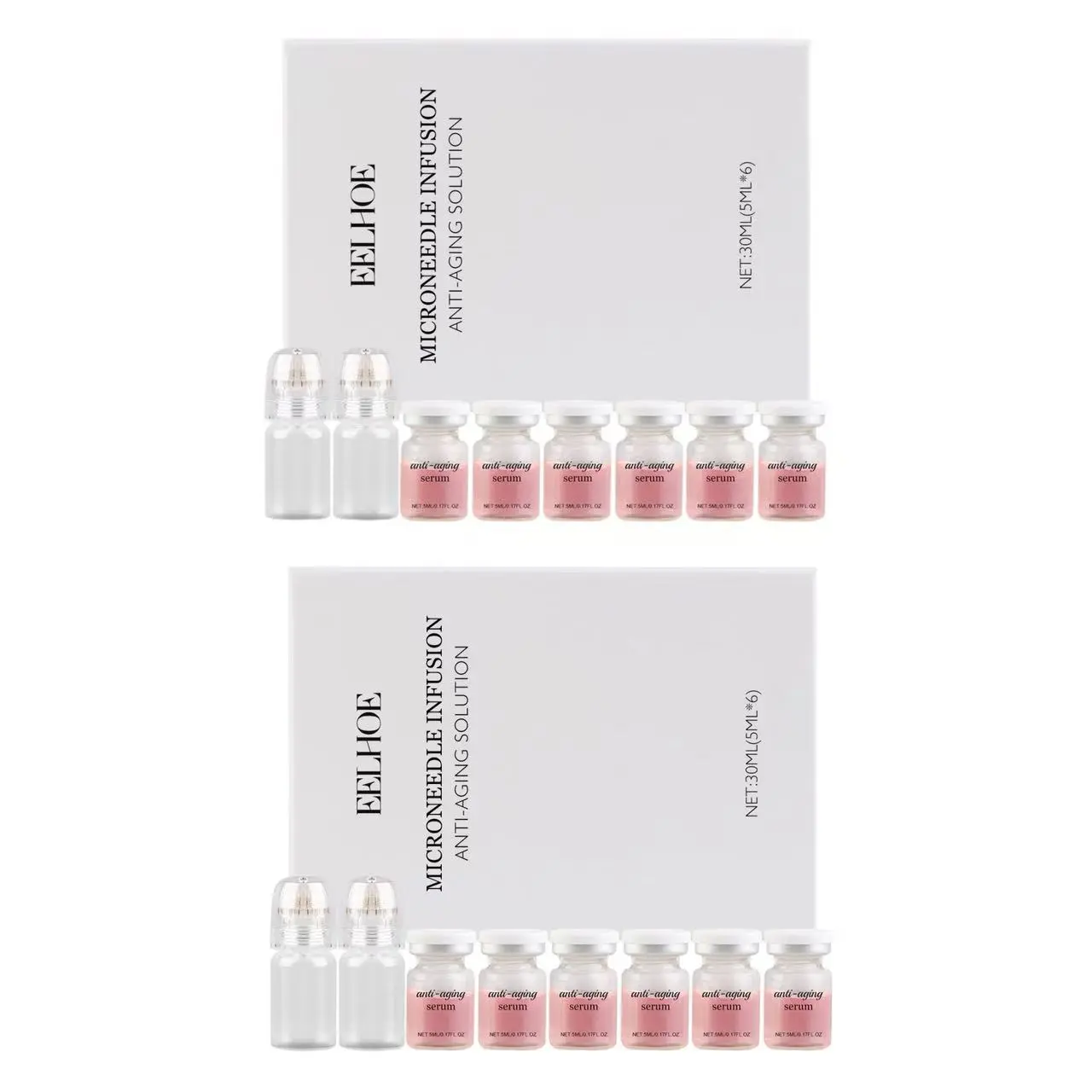 Hyaluronic Acid Bitter Orange Blossom Roller Essence Set (Buy 1 Get 1 Free) - Daily Skincare Serum with Disodium EDTA for Moisturizing, Firming, Reducing Fine Lines, Soothing Skin, Boosting Elasticity, Anti-Aging, Discoloration Correction