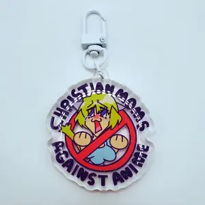 Christian Moms Against Anime Glitter Epoxy Charm