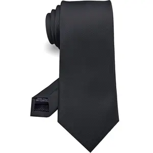 Classic Solid Color Necktie for Men Formal Events Business Meeting Office Wear