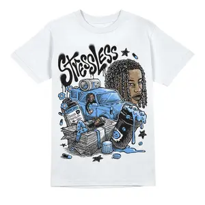 DopeSkill Graphic Tees Black University Blue 5s Streetwear Unisex Cool T-Shirt Sneaker Colour Matching Stressless Graphic