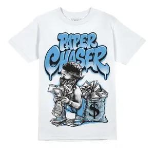 DopeSkill Graphic Tees University Blue 11s Streetwear Unisex Cool T-Shirt Sneaker Colour Matching Paper Chaser Boy Graphic