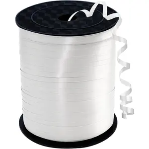White Curling Ribbon 500 Yard for Gift Wrapping Balloon String Party Decoration Baby Shower