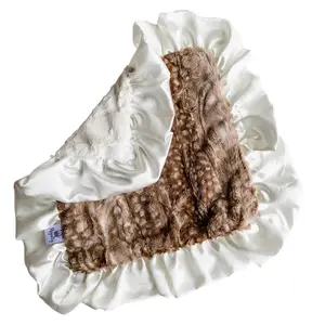 Fawn Lovie Ruffled, Luxurious & Cozy Winter Blanket for Kids, Fluffy, Lightweight Polyester Baby Blanket