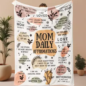 First mothers day new mom gifts blankets postpartum gender reveal present mothers day birthday gifts for mom,New Mom Gifts Blanket, Mama Daily Affirmations, Postpartum Pregnancy Gift for First Time Moms, Mommy to Be, Mama, New Mom Essentials