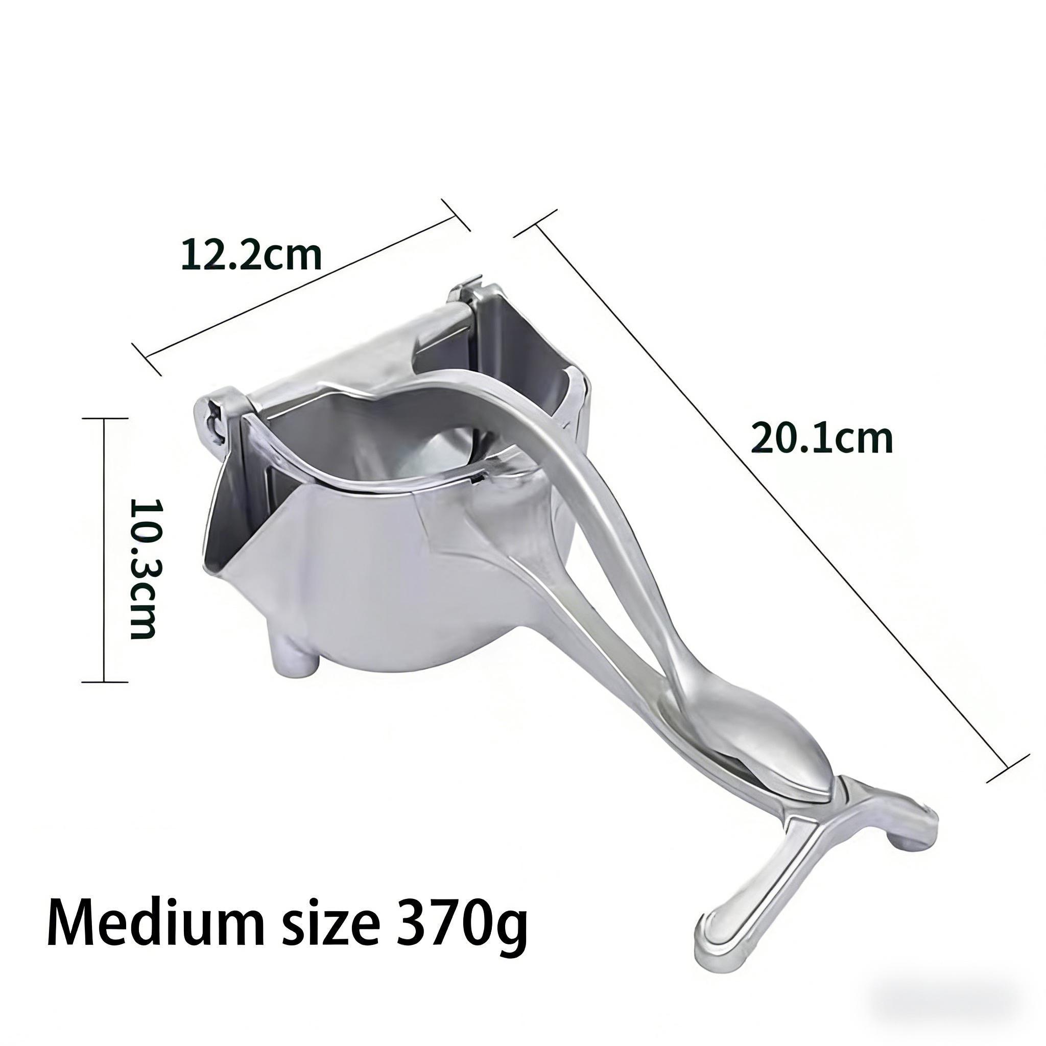 Elevate Your Kitchen with Our Premium Manual Juicer. It features an ergonomic comfort grip handle, durable aluminum construction, and mess-free juicing for oranges, lemons, limes and more. A sophisticated, electric-free essential for healthy living.