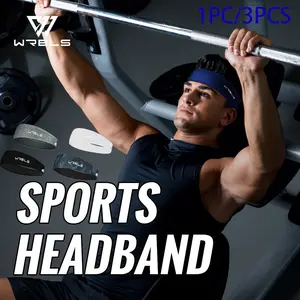 High Elastic Durable Reflective Sweat-Wicking Quick-Dry Hairband, Comfortable Adjustable Hairband for Fitness Running Outdoor Hiking Sports