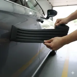 Flexible tpr Trunk Edge Guard: High-Adhesive Protective Strip for Cars & Suvs, scratch-Proof Bumper Protector, Waterproof, Weather-Resistant, Easy No-damage installation, durable paint Protection, Universal Fit for Vehicle Safety.