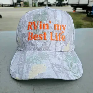RVin' My Best Life Embroidered Hat | Funny Camping Hat | RV Life Cap | Camper Gift | Road Trip Hat