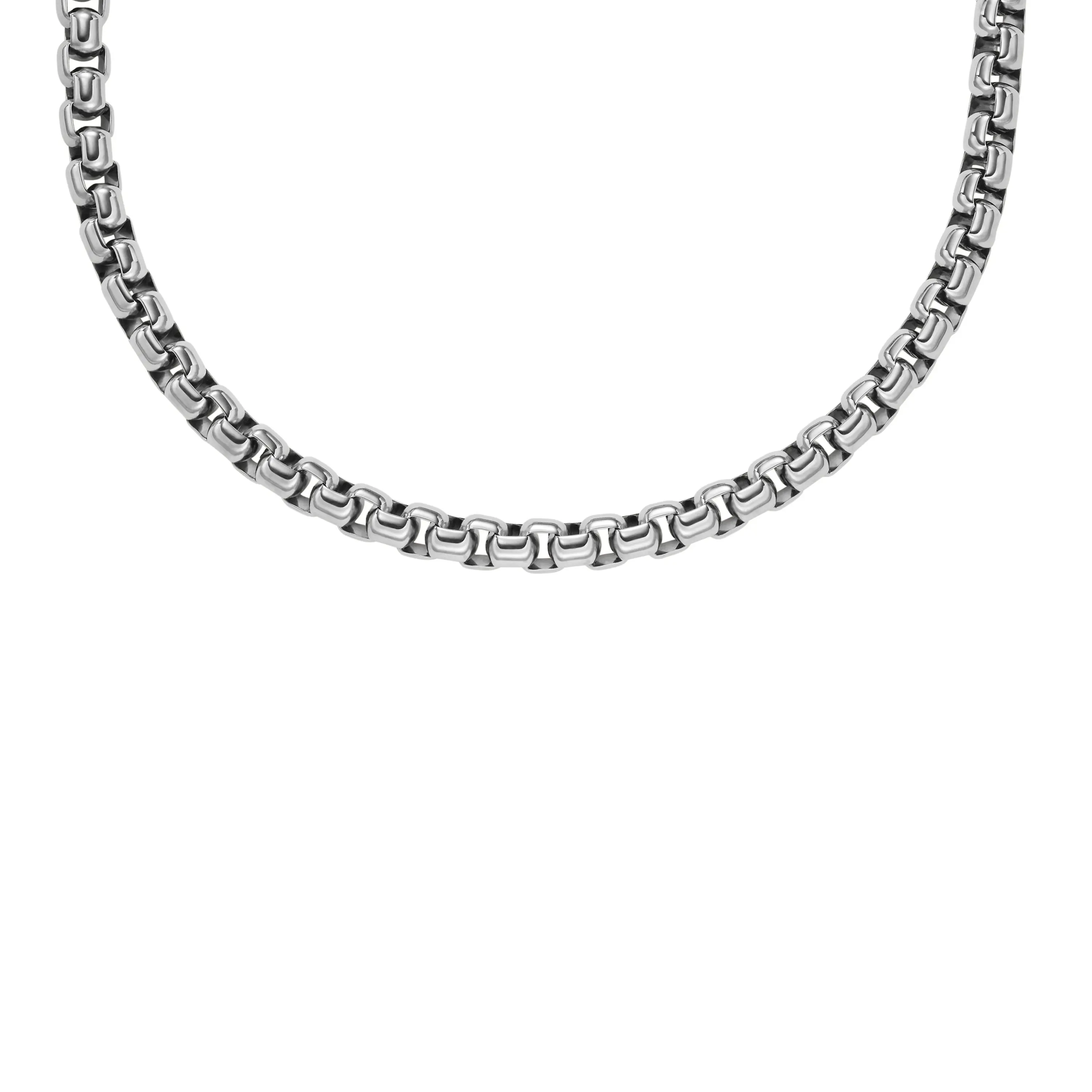 Fossil Men's Ellis Core Chains Stainless Steel Chain Necklace Fossil Men's Ellis Core Chains Stainless Steel Chain Necklace