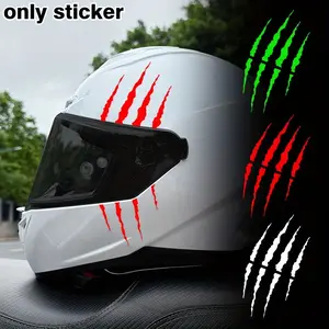 1 PC Ghost Claw Motorcycle Helmet Sticker, Motorcycle Stickers, Waterproof, Suitable for Motorcycle Fuel Tanks, Electric Scooters, Modified Decorative Vinyl Decals, Perfect for Halloween and Christmas Gifts